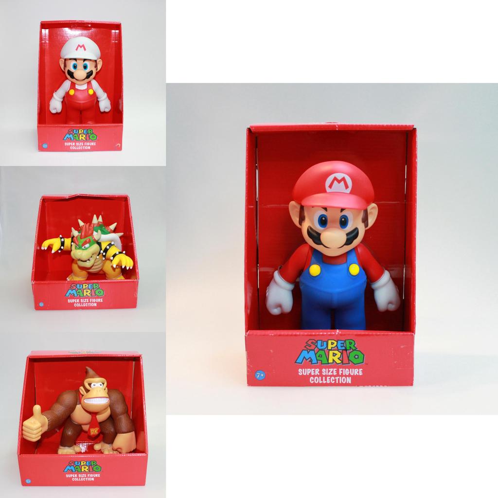 Wysokiej jakości figurki akcji Super Mario Bros 9-calowe z pudełkiem detalicznym