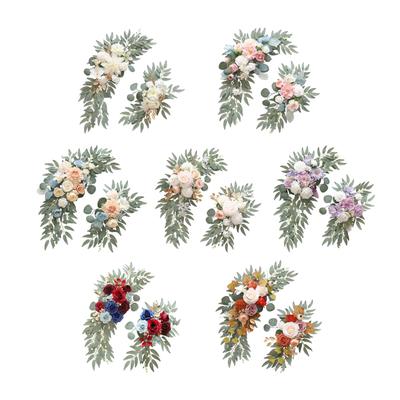 2x Wedding Arch Flowers Rustic Artificial Flowers for Reception Party Wall