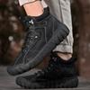 Herren High-Top Echtleder Outdoor Wanderschuhe Freizeitschuhe