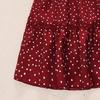 Girls' Summer Retro Polka Dot Hepburn Style Short-Sleeve Princess Dress