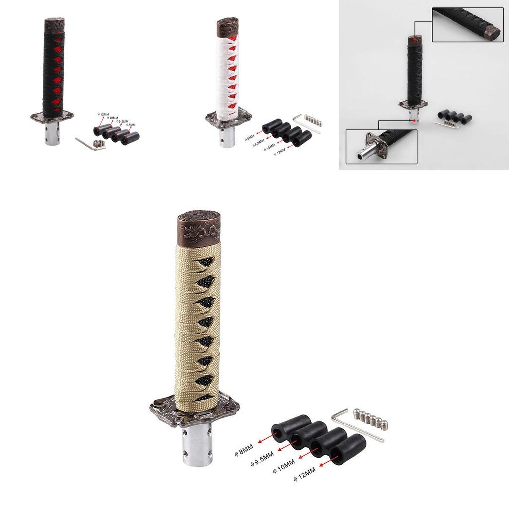 Elegante Universelle Samurai-Schwert-Schaltknauf Aus Hochwertigem Metall Mit 15cm Höhe