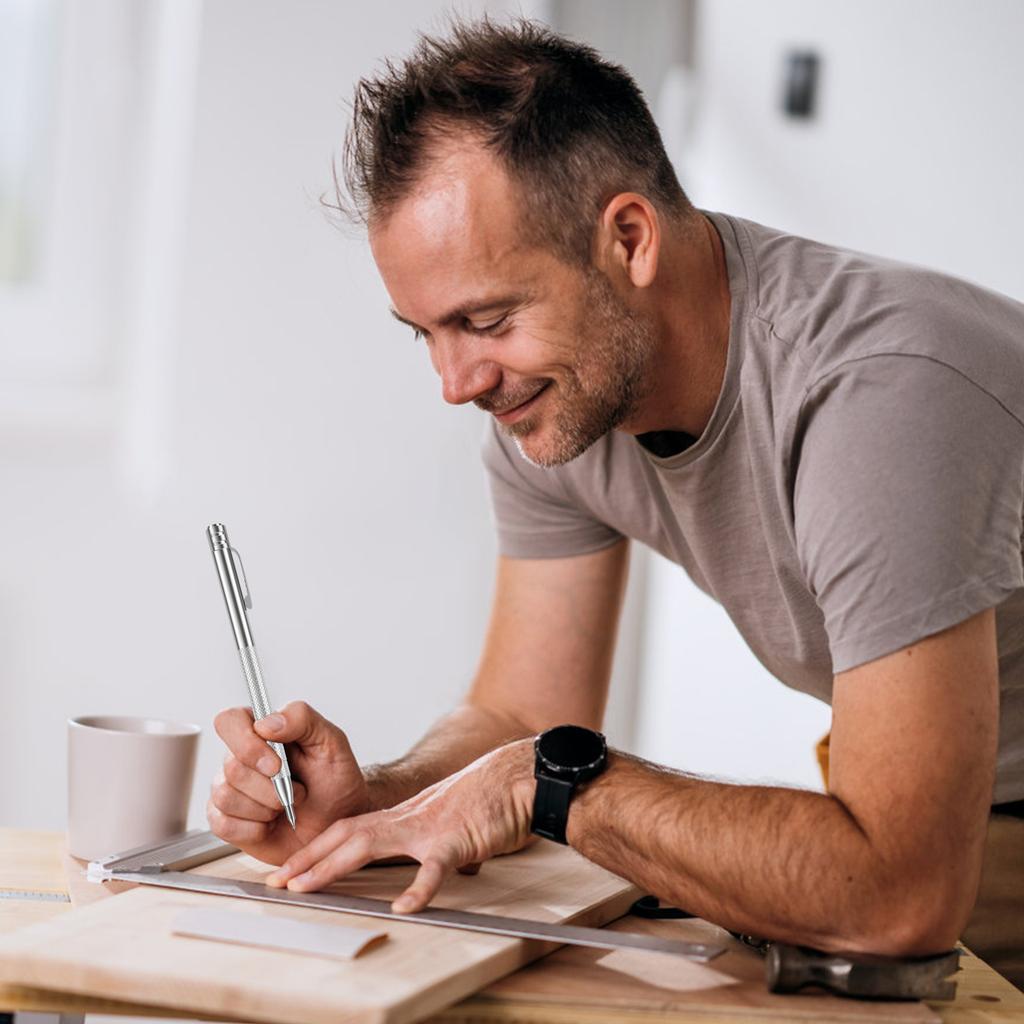 4PCS Scribe Pen Scribe Tool Carbide Scriber Pen Metal Wood Glass Tile Cutting Marker Pencil Woodworking Hand Tools Engraving Pen