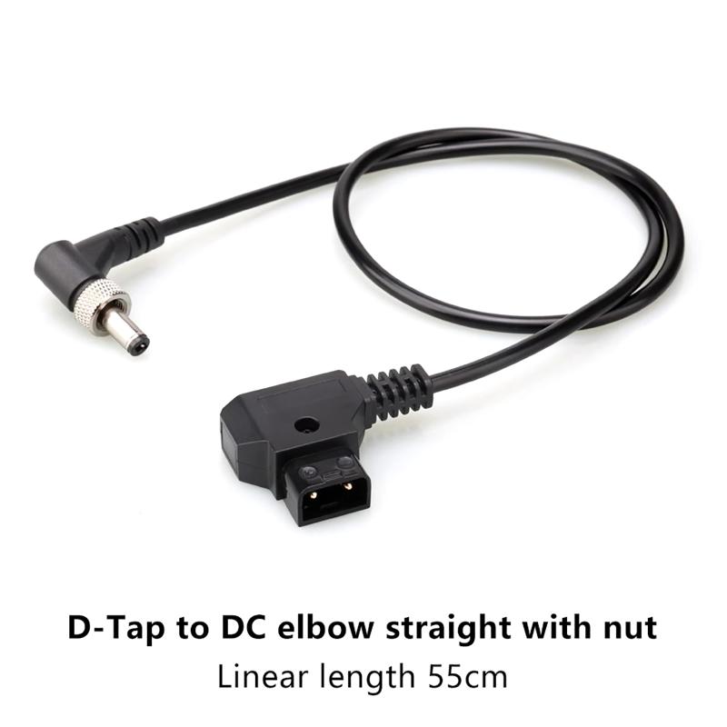D-Tap To Locking Dc2.1Mm Dc2.5Mm Monitors Power Cable Right Angle Cable Suitable For Atomos Video Assists Monitors