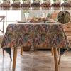 1PC Rural Style Dinner Tablecloth Thickened Jacquard Home Decor Fabric Kitchen & Dining Room Wedding Table Cover Tea Decoration