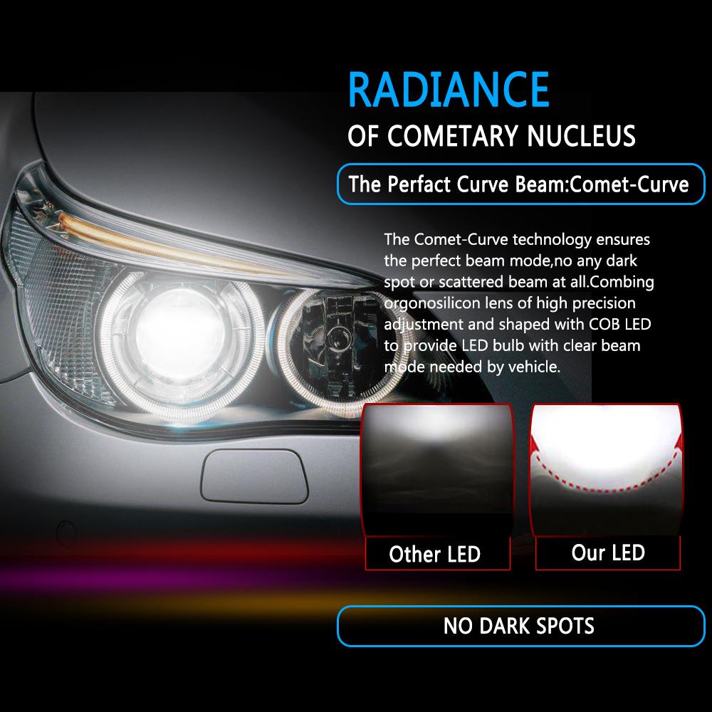 C6 C9 Araba Led Farlar H7 Led H4 H1 H3 H11 H13 880 9004 9005 9006 9007 HB1 HB2 HB3 HB4 H27