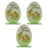 3 Sets Wooden Ornaments Multicolor Easter Decorations Oval Handy Installation Farmhouse Decor Arts and Crafts for Home Use