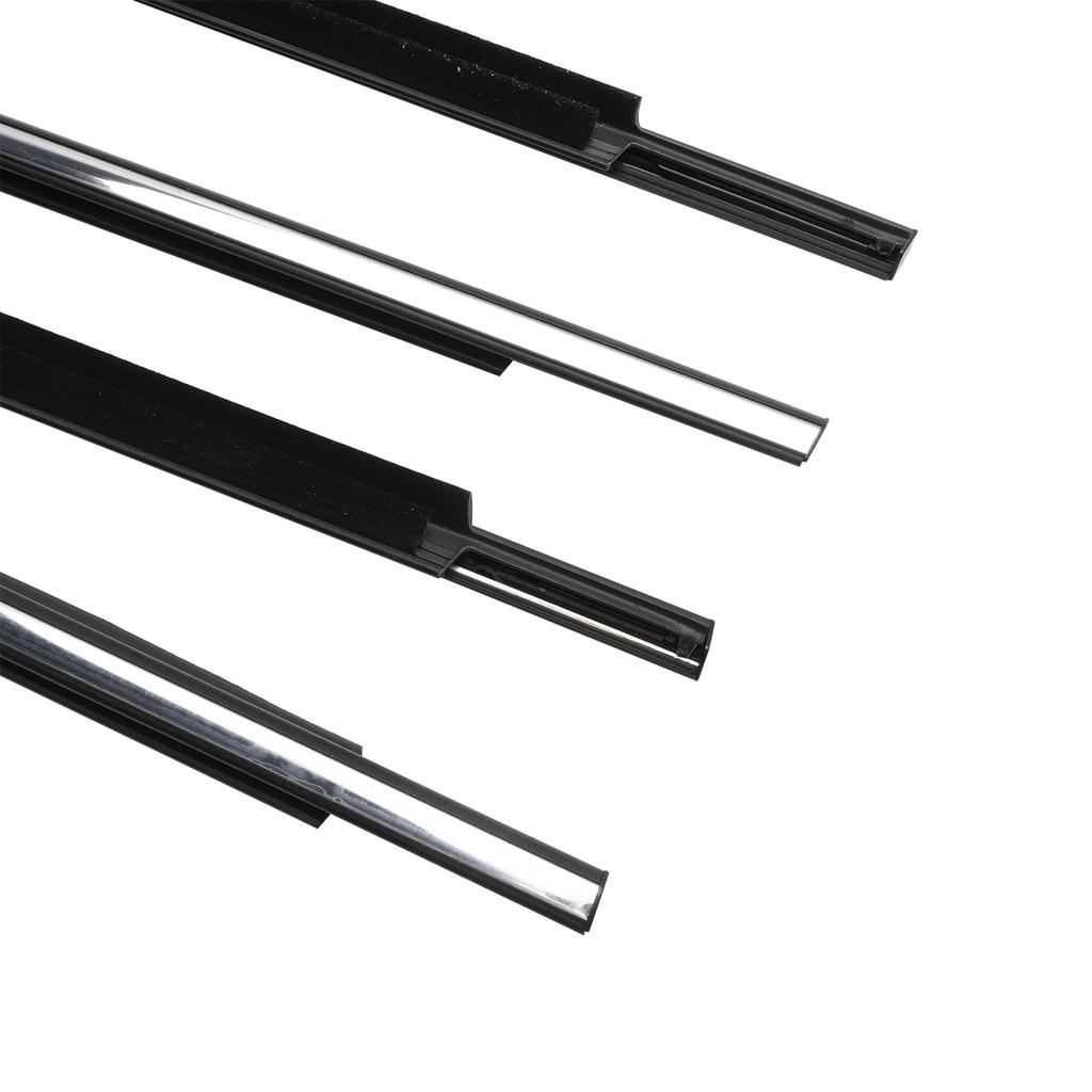 4pcs Chrome Outside Window Moulding Weatherstrip Seal For Toyota Venza 2009-2016