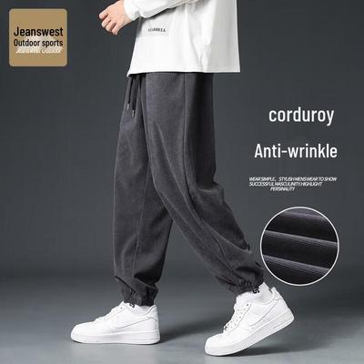 Jeanswest Men's Corduroy Outdoor Casual Jogger Pants