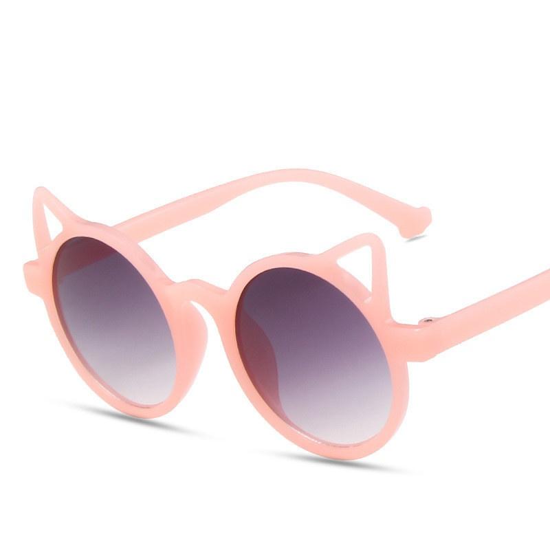 Girls Boy Cute Cat Anti UV Eyeglasses Glasses Toddler Baby Cartoon Cat Sunglasses For Kids Children