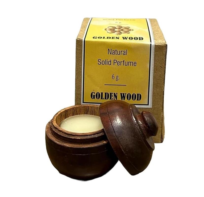 Natural Organic Solid Wax Perfume | Natural Wax In Mini Wooden Box For Men And Women - 6 Gm, (Pack Of 1)