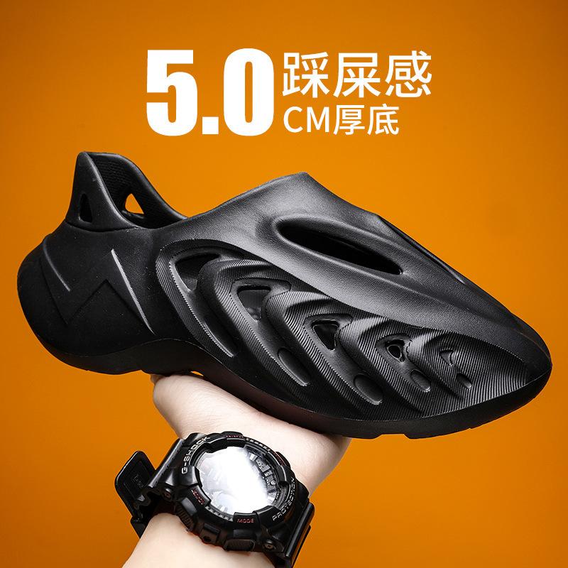 

2024 summer sports camouflage coconut hole shoes outdoor men s trend hollow Roman sandals beach shoes men 40