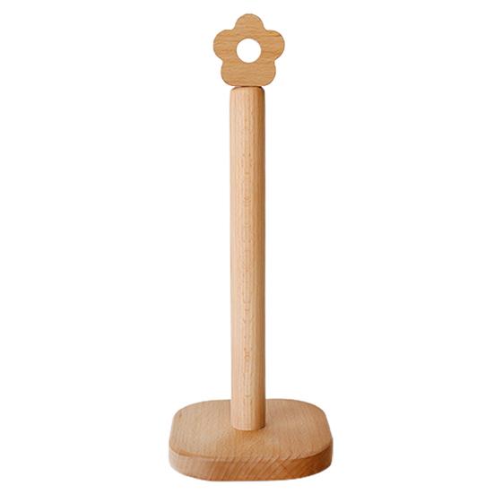 

Подставка для салфеток в форме цветка, простая в использовании, противоскользящая, практичная, деревянная, бытовая, рулонная стойка для бумаги для туалетной комнаты Short Type