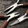 Built-in Return Spring Mini Needle Nose Pliers Jewelry Making Pliers  Handmade Processing