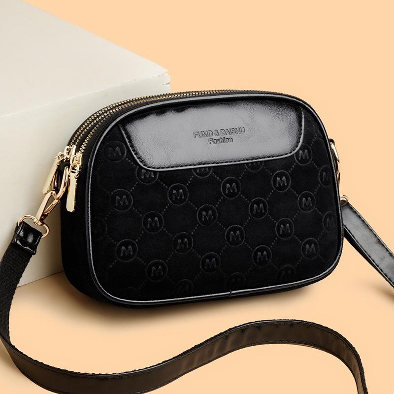 Ladies Multi-layer Fashion Crossbody Bag, Single Shoulder Small Round Bag, Casual Style