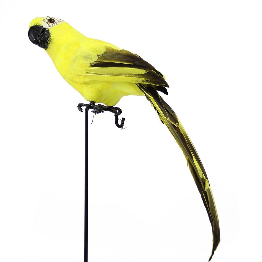 Multicolor Artificial Bird Model Foam Garden Decorative Bird Simulation Parrot  Garden Ornament