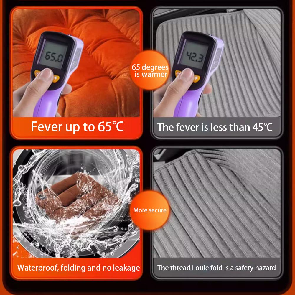 Winter Heated Car Seat Cover Heated Cushion USB/Cigarette Port Office Heated Seat Cushion Warm Pad Heating Warmer Cushions