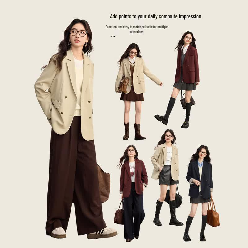 Women's Elegant Business Casual Blazer Jacket