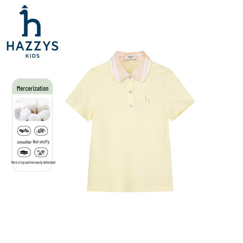 HAZZYS Girls' Summer Short Sleeve Polo Shirt