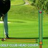 Golf Alignment Stick Cover Scratch-proof Wear Resistant Embroidery Design Golf Putter Protector Cover Equipment Accessories