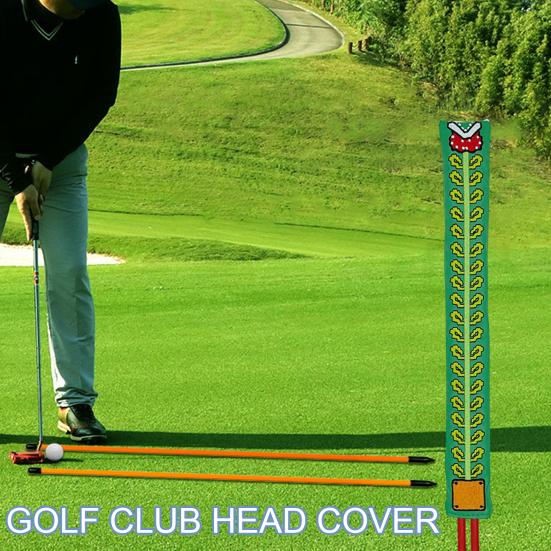Zarovnání golfové hole Potah hole Odolný proti poškrábání Design vyšívání Odolný vůči opotřebení Golf Putter chránič Potah Příslušenství Příslušenství
