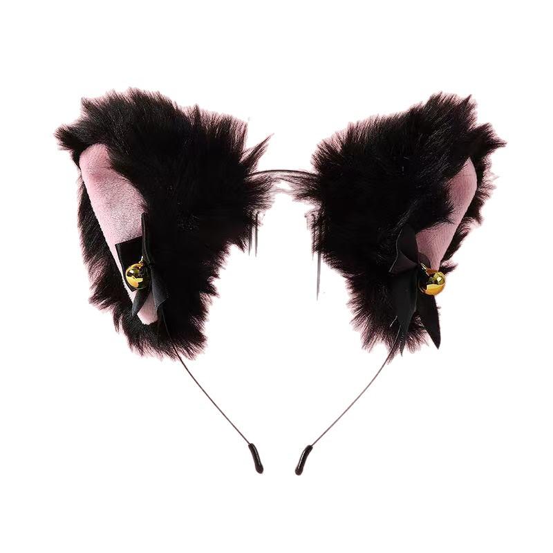 Super Cute Plush Cat Ear Headband and Hair Clip Set
