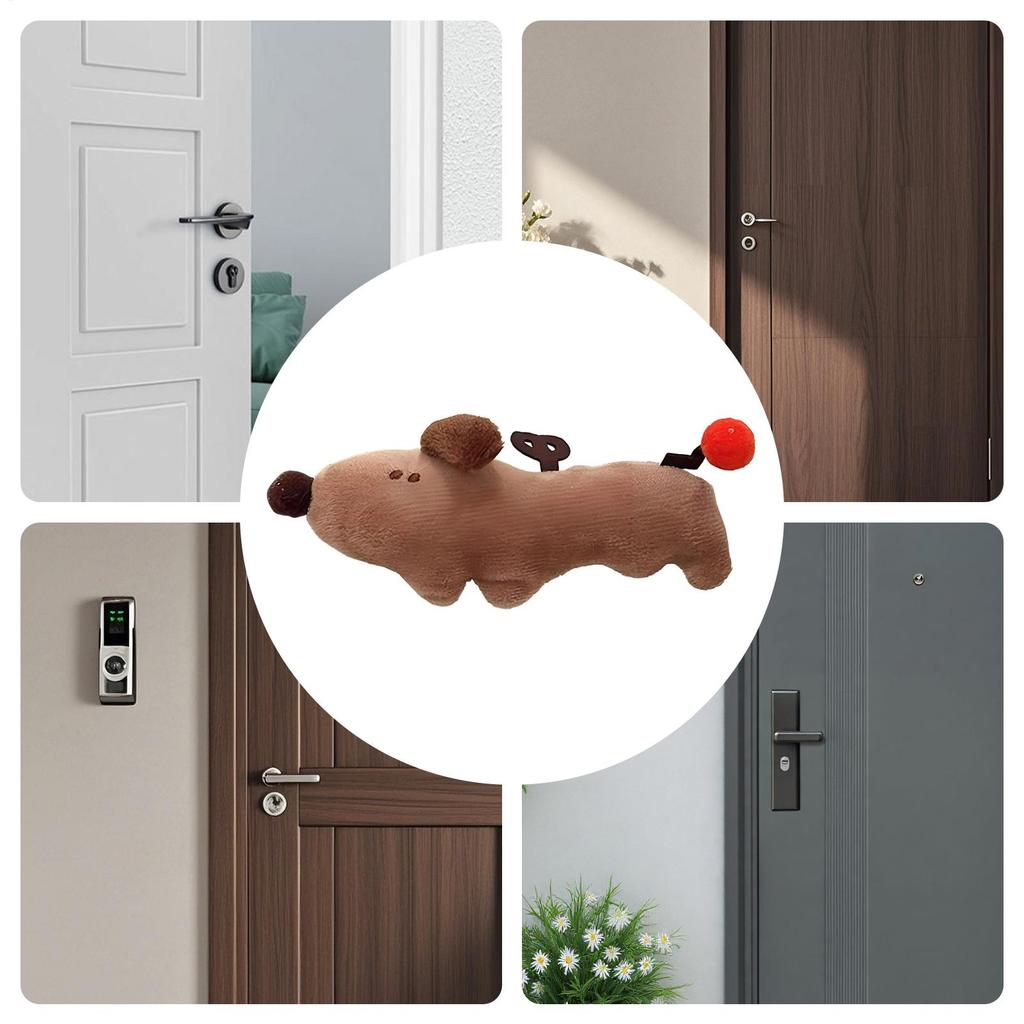 Door Knob Cover Cute Dog Anti Side Door Bumps Covers Protective Sleeve For Adults Kids Elderly Winter Apartment Bedroom Bathroom