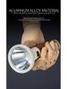 Powerful LED Strong Light Flashlight Aluminium Alloy Torch Imitation Wood Grain Built-in Battery Outdoor Waterproof Camping Lamp