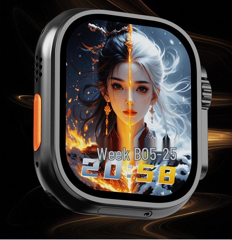 YU9 Smartwatch with WiFi 6, SIM Card, Fingerprint Unlock, Phone Features & Morse Code Xiao Su Mi System