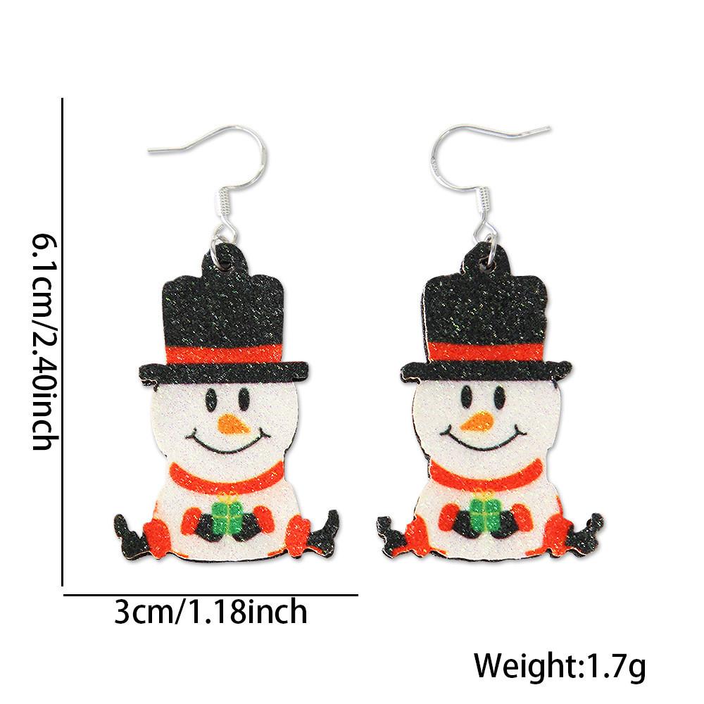 Unique Holiday Earrings Collection Including Cartoon Style Snowman And Rudolph Designs