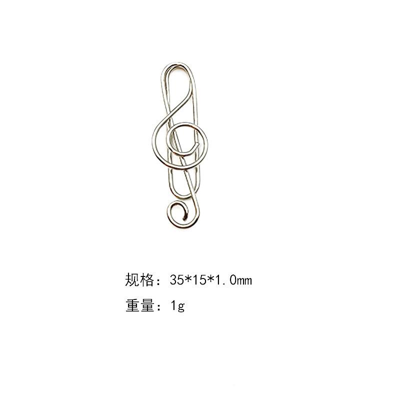 20pcs/pack of Rose Gold Heart-shaped Note Creative Cartoon Paper Clips, Cute Office Supplies