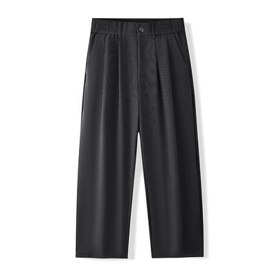 Sommer Neue Textur Neun-Punkte-Hose Herren Locker und Schlicht Gestrickte Freizeit-Hose