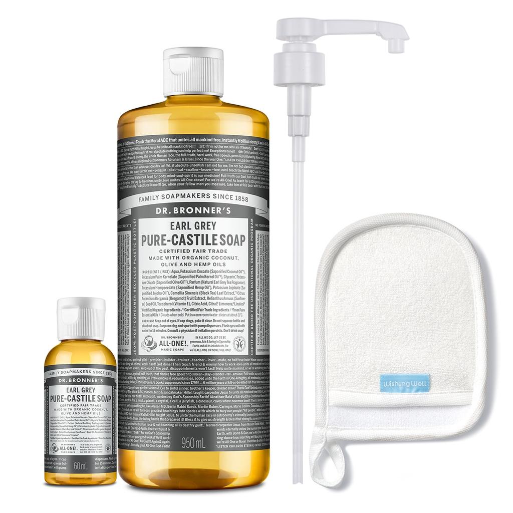 Dr. Bronner S caStile Soap cleanSer 950ml + 60ml