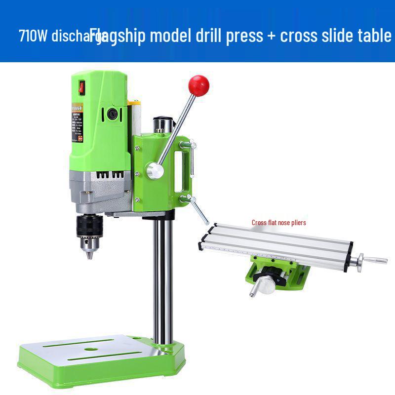 220V High-Precision Mini Drill Press for Woodworking and Industrial Use