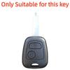Silicone Car 2 Button Key Cover Case For Peugeot 106 107 206 207 307 Citroen C1 C2 C3 C4 Xsara Picasso Toyota Aygo Protector