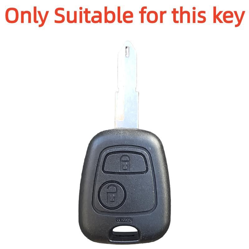 Silicone Car 2 Button Key Cover Case For Peugeot 106 107 206 207 307 Citroen C1 C2 C3 C4 Xsara Picasso Toyota Aygo Protector