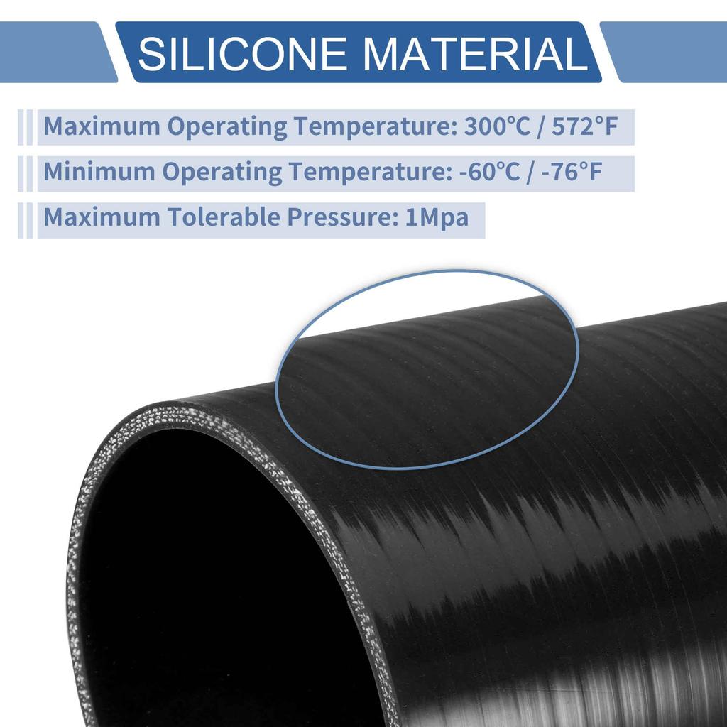 ACROPIX Silicone Tube, Intercooler, Intake Pipe, -Resistant, Air Duct Hose, Blue Hose, Length 3.0