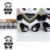 Charming Graduation Panda Plush Toy Adorable Stuffed Animal With Customizable Logo