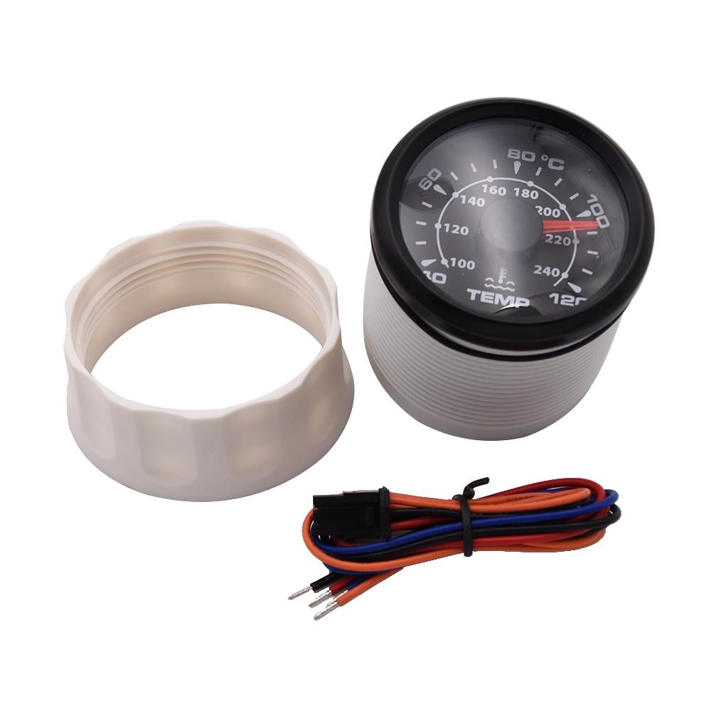 HD 52 mm Wassertemperaturanzeige 40–120 Grad Öltemperaturanzeige Messgerät Anzeige 50–150 Grad Temperatursensor 14 mm 17 mm