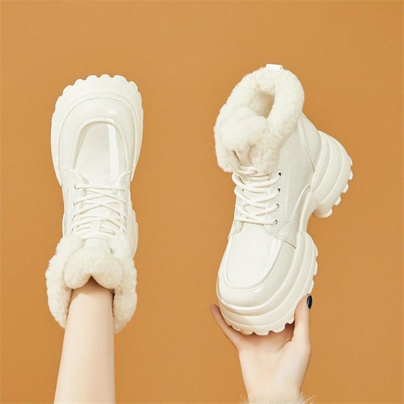 Maillard snow boots women's winter new cotton boots women's versatile thick-soled piled thickened Martin boots women