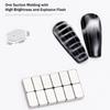 12Pcs Crocodile Pattern Nail Magnet Nail Art Cat Eye Snake Light Beige Wave Geometric UV Attraction Magnets Set Manicure Tool