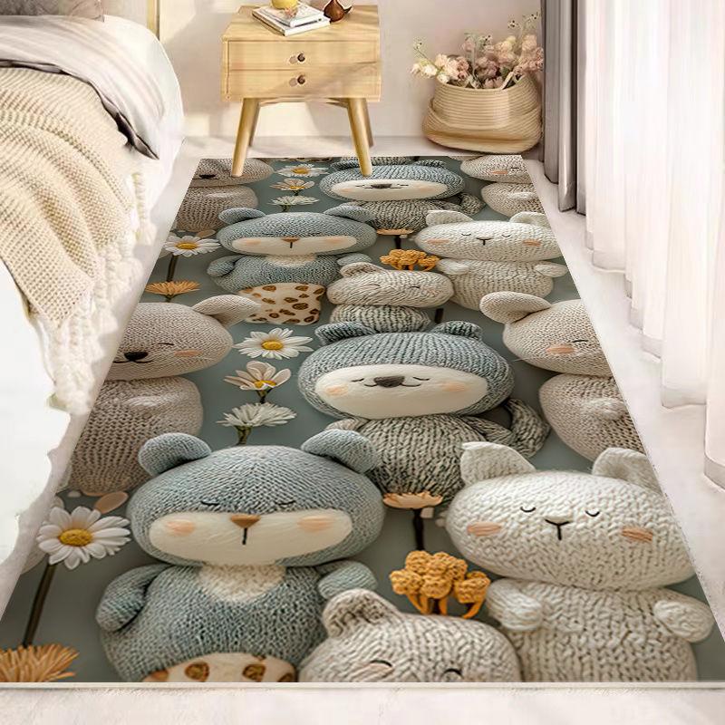 

Прикроватный ковер милый спальня устойчивый к пятнам дрейфующий оконный коврик для гостиной дивана в комнате утолщенный коврик для пола дома 40cm * 120cm