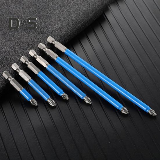 6Pcs Strong Magnetic Anti-Slip Drill Bit Set 60HRC High Hardness Universal Electric Precision Screwdriver Drill Bits