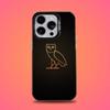 Custodia per Telefono Drake O-OvO OWL Per iPhone 16,15,14,13,12,11,Pro,Max,Plus,Mini,XS,SE Anti Caduta Nero Opaco Bumper Rigido