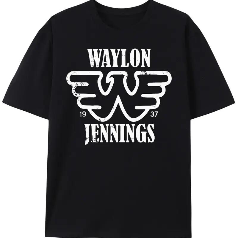 Waylon Jennings Funny Unisex Graphic T-Shirt, Gift For Country Music Fan Unisex T-Shirt XXXXL