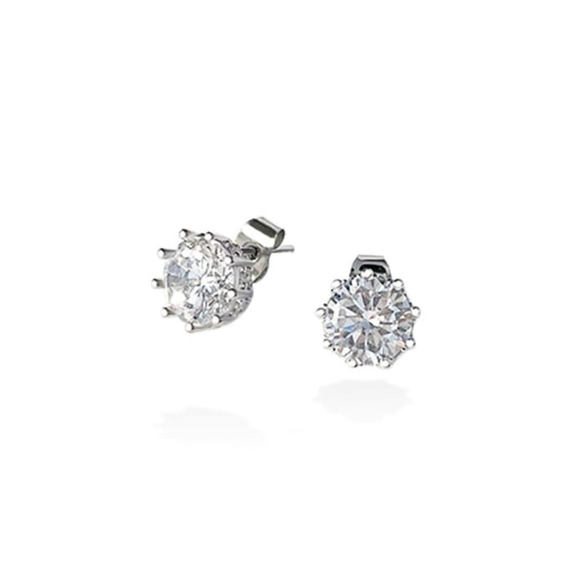 MACIER Big Solitaire Earrings