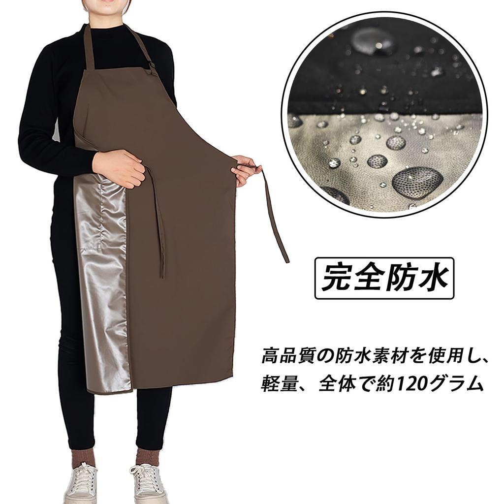 SFTRADE Waterproof Apron, 100cm Long, for Men and Women, Stylish and Popular, Stain-Resistant and Wrinkle-Resistant, Perfect for Cooking Classes,