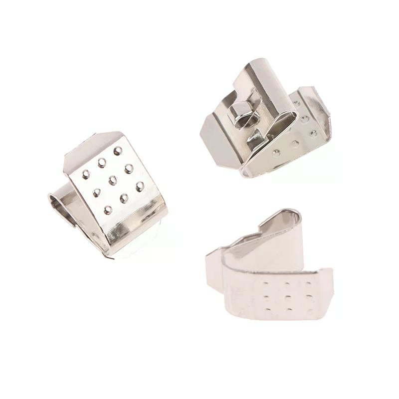 10pcs High Quality Spring Steel With Nickel Plated AA Snap-On Leaf Spring Battery Contact OneSize