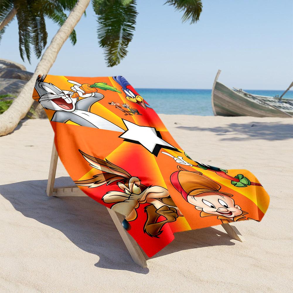 Looney Tunes Christmas soft beach towel Foldable summer vacation towel Bath Accessory Spiritual Gift
