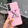 Für Samsung S21 5G Hülle S21 Ultra Plus Niedliche Buchstaben Abdeckung Für Samsung Galaxy S21 Plus 5G S21+ S 21 Ultra Handyhüllen Weiche Fundas