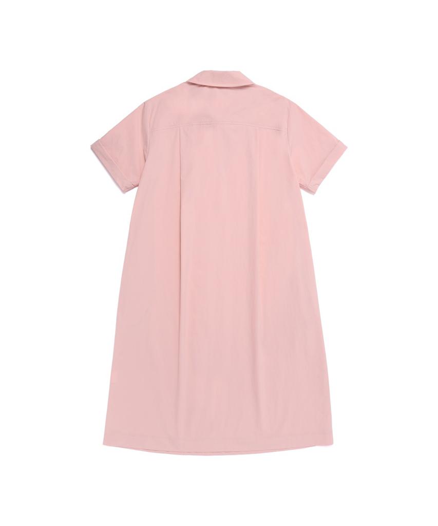 NATIONALGEOGRAPHIC N262Wop140 Women'S Freeze Stretch A-Line Collar Short Sleeve Dress Silver Pink